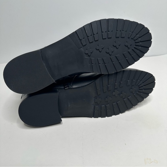 Jack Rogers Women's Eliza Moto Boots in Black Leather Size 8 - Picture 10 of 10